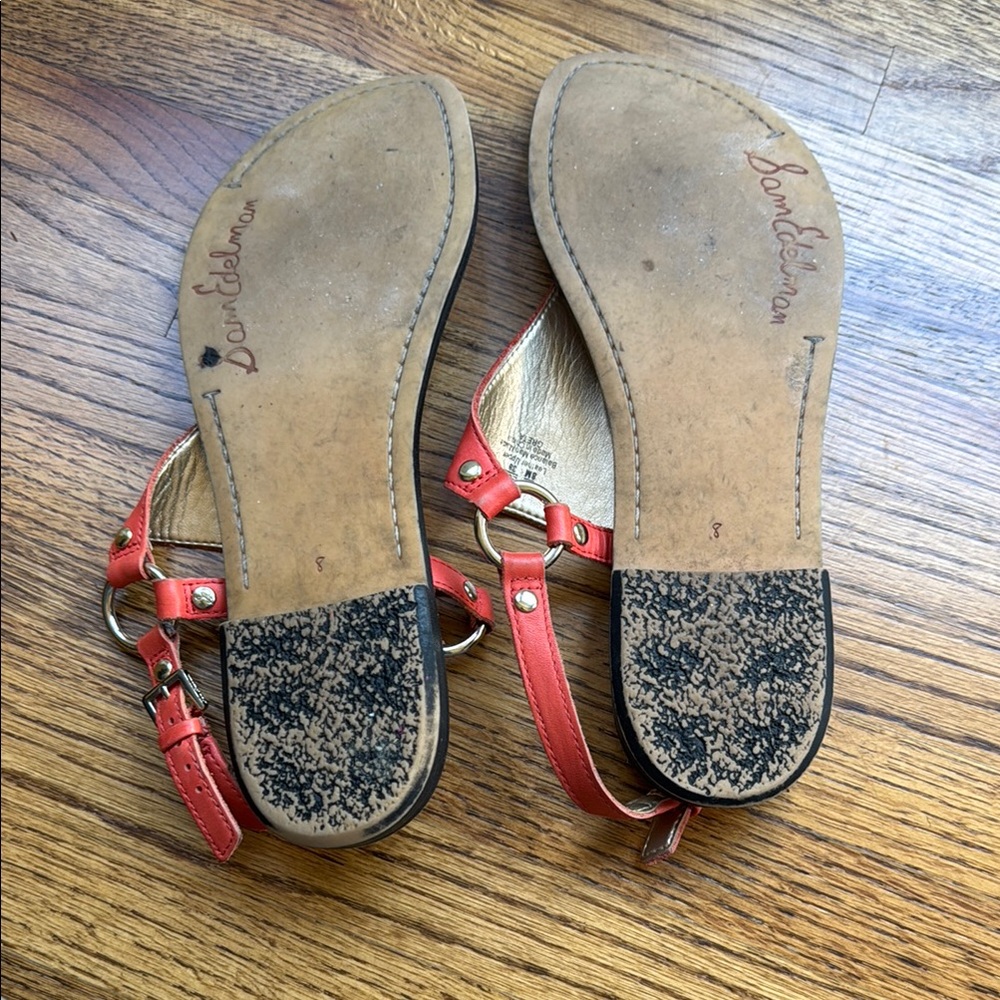 Sam Edelman Red and Multicolor Patterned Sandals - Picture 5 of 5